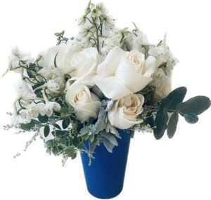 Classic red rose bouquet hand-arranged by Hamblins Florist