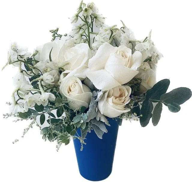 Classic red rose bouquet hand-arranged by Hamblins Florist