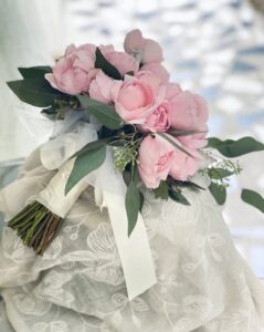 David Austin Rose arrangement hand-arranged by Hamblins Florist