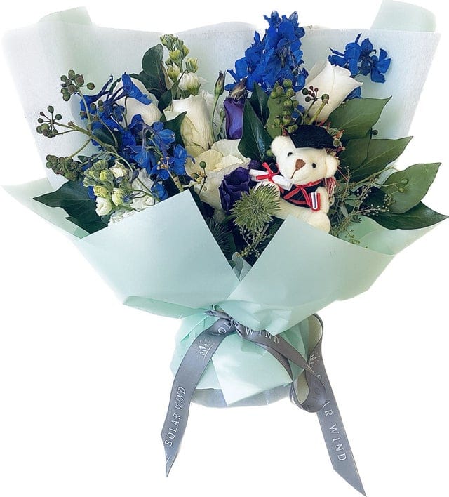 Medium blue with teddy bear 400hx300w