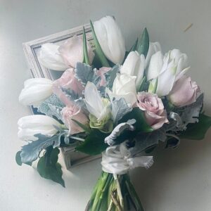 Rose and tulip bridal Bouquet