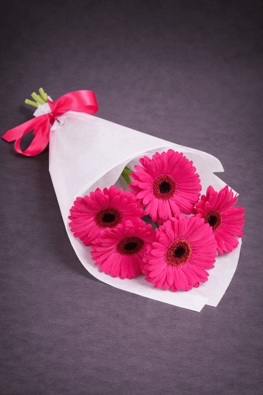 Vibrant Pink Gerbera Daisies Bouquet