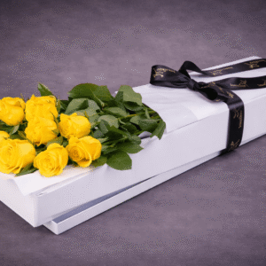 Yellow Roses in Elegant Gift Box